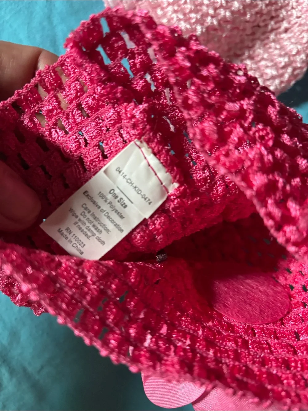 Pink Flower Crochet Baby Beanie - Pack of 2